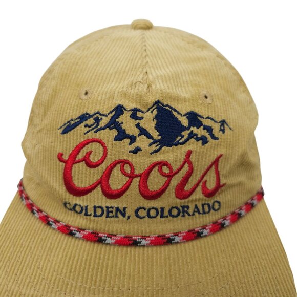 Coors Banquet Golden Colorado Corduroy Rope Snapback Cap Baseball Embroidered - Picture 7 of 13